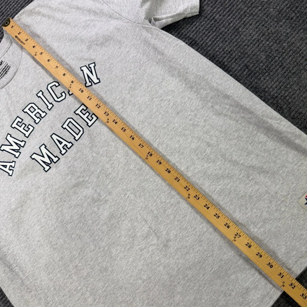 American Giant Mens XXL American Made Graphic T-Shirt Gray Flag Collection USA - Picture 7 of 9